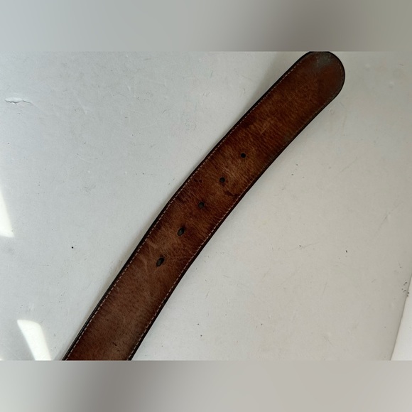 GUCCI GG Buckle Grey Vintage Men’s Belt - Picture 6 of 9